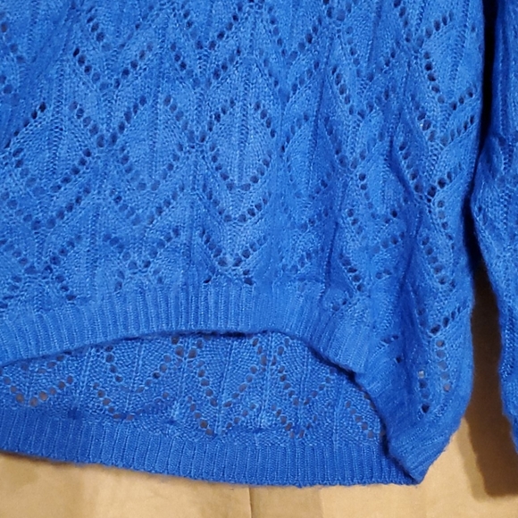 COPY - NWT American Eagle Blue Knit Jegging Fit  Sweater - Picture 4 of 8